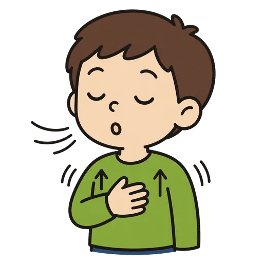 Piktogram AAC: oddycham powoli