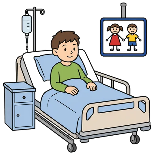 Piktogram AAC: oddział dziecięcy