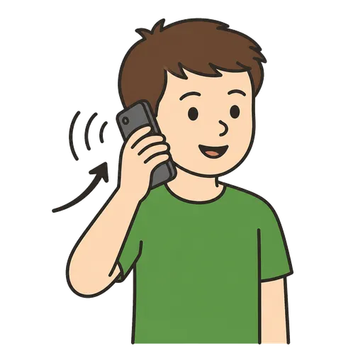 Pictograma CAA: contesta el teléfono