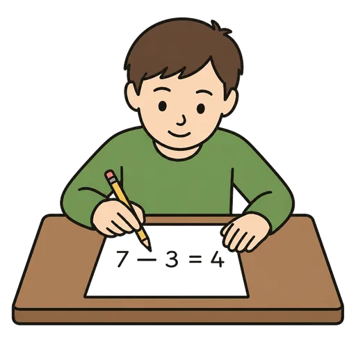 AAC pictogram: subtract