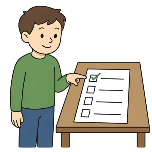 Піктограма АДК: unchecked task (green check mark)