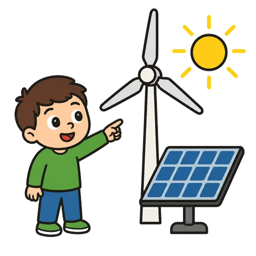 Piktogram AAC: odnawialne źródła energii