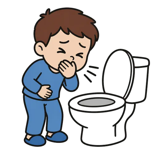 Piktogram AAK: dávivý reflex