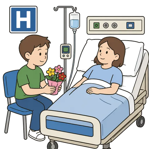 Pittogramma CAA: visita in ospedale