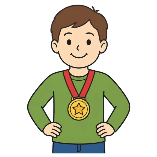 Pittogramma CAA: badge dello studente esemplare