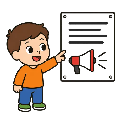 Pictograma CAA: anuncio