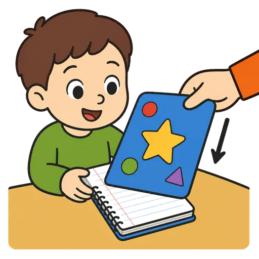 Piktogram AAC: okładka na zeszyt