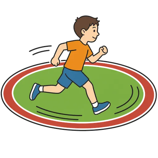 Pittogramma CAA: correre per il campo