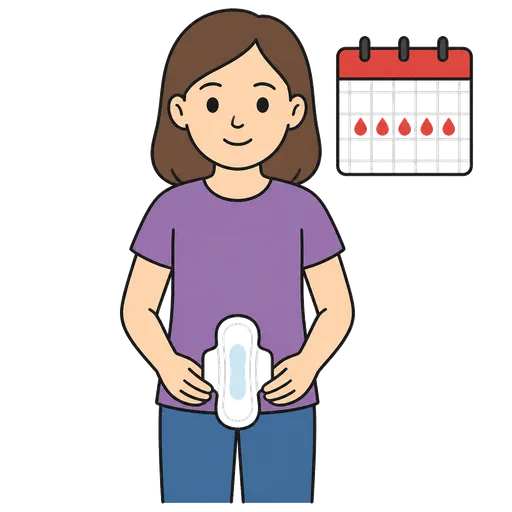Piktogram AAK: menstruace