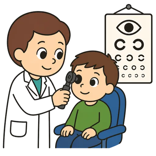Piktogram AAC: okulista