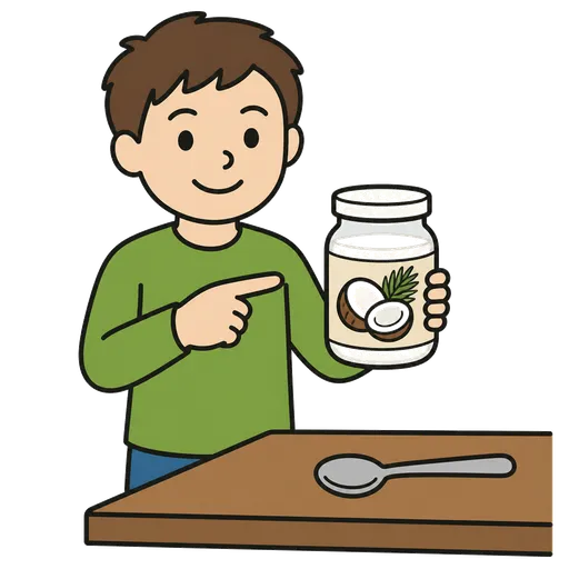 Pittogramma CAA: olio di cocco