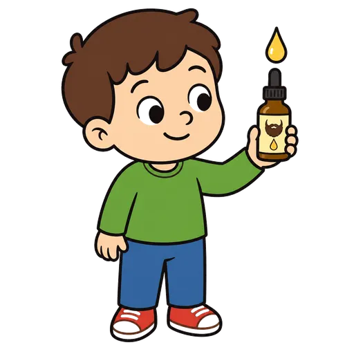 Piktogram AAC: olejek do brody
