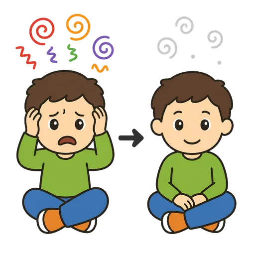 Piktogram AAC: opadanie emocji