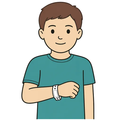 AAC-Piktogramm: Krankenhausarmband
