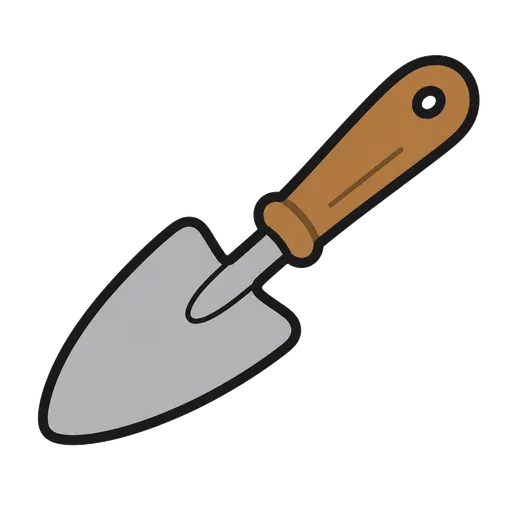 Piktogram AAC: łopatka ogrodowa