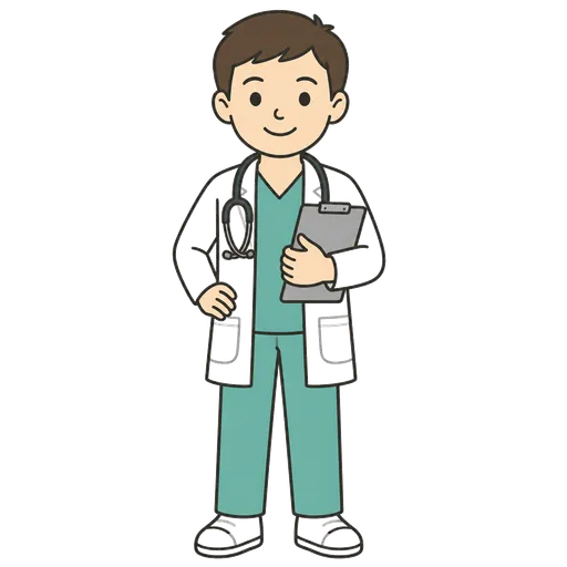 Piktogram AAC: opiekun medyczny