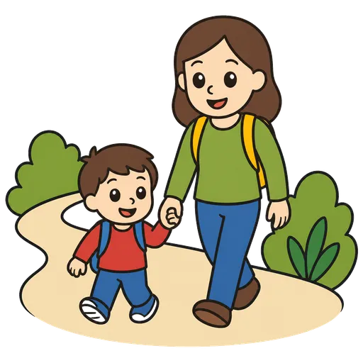 Piktogram AAC: opiekun na wycieczce