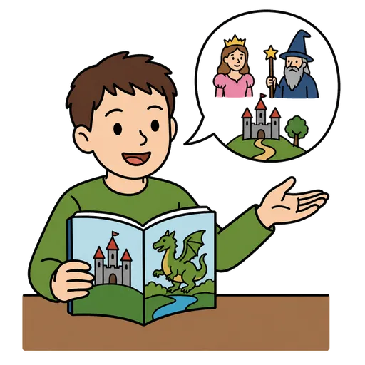 Piktogram AAC: opowiedz mi bajkę