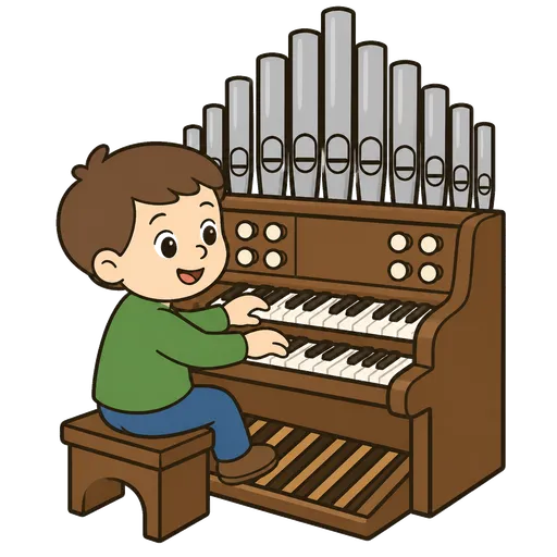 Piktogram AAC: organista