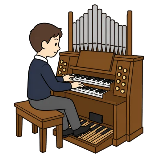 AAC-Piktogramm: Organist