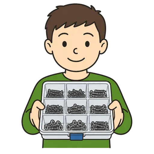AAC-Piktogramm: Schraubenorganizer
