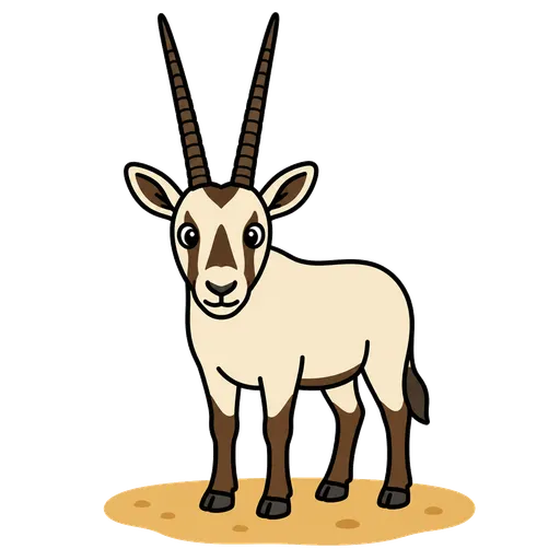 Piktogram AAC: oryks arabski
