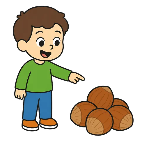 Piktogram AAK: lískové ořechy