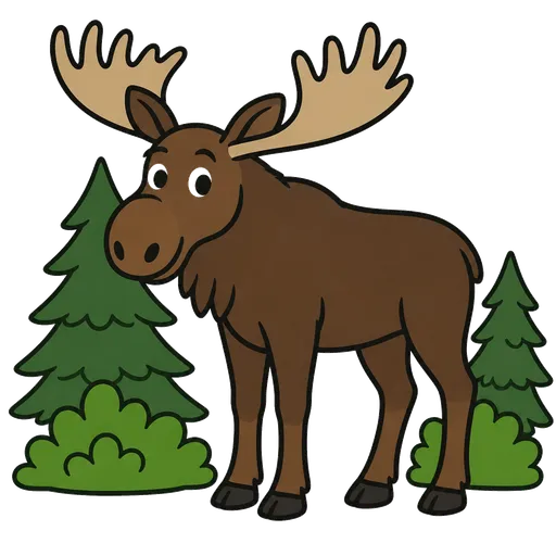 Piktogram AAC: łoś amerykański