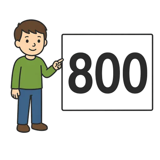 Pictograma CAA: eight hundred