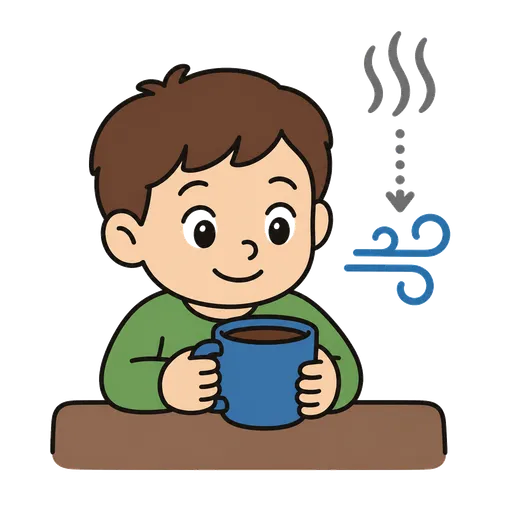 Piktogram AAC: ostudzony