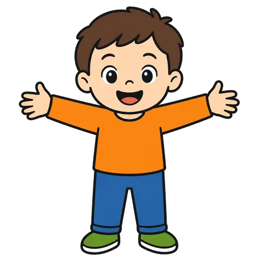 Piktogram AAC: otwarte ramiona