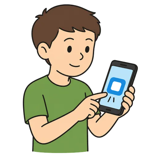 Pictogramme CAA : ouvrir une application