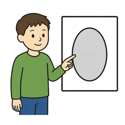 AAC-Piktogramm: oval