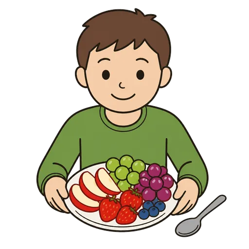 Pictogramme CAA : fruits pour dessert
