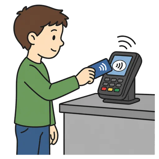 Pittogramma CAA: pay contactless