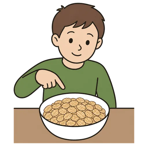 Piktogram AAC: płatki orkiszowe