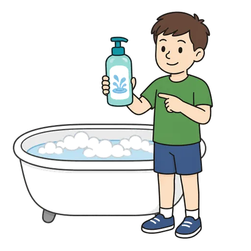 Pittogramma CAA: liquido per il bagno