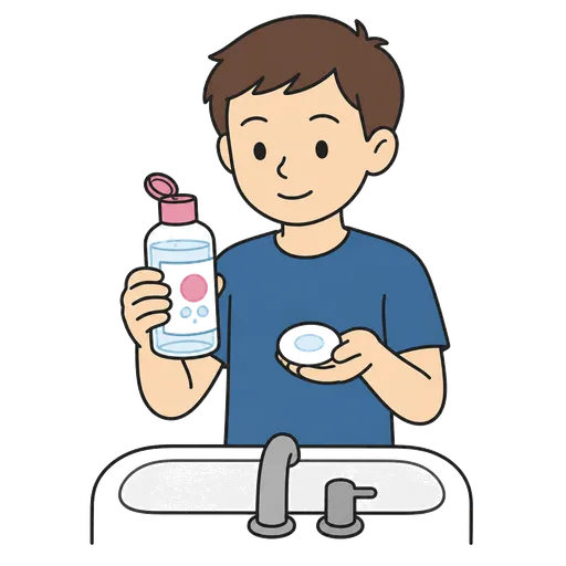 Pittogramma CAA: liquido detergente micellare