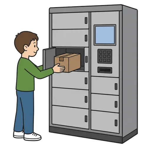 Piktogram AAK: parcel locker