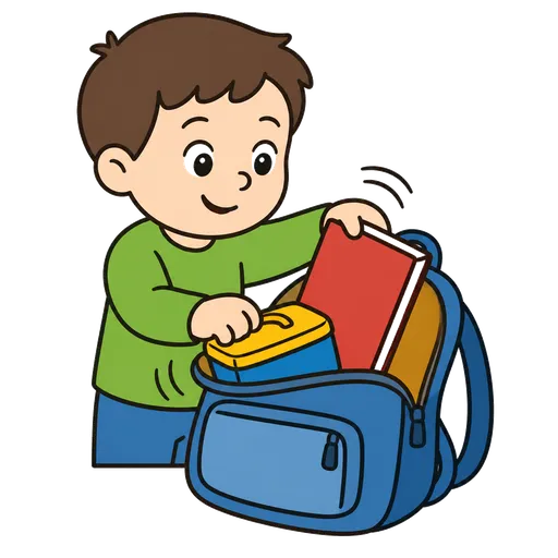 Pictograma CAA: Empacar una mochila