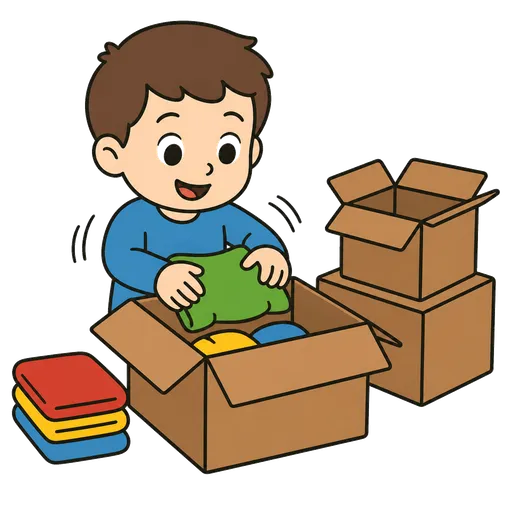Pictograma CAA: empaquetar cajas