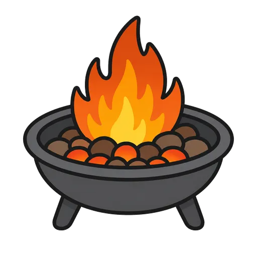 AAC-Piktogramm: Feuerschale