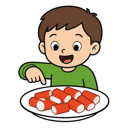 Piktogram AAK: krabí tyčinky