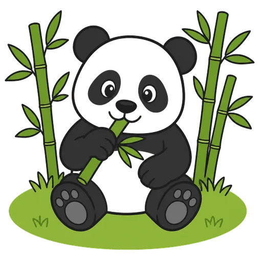 Piktogram AAC: panda
