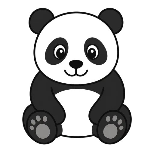 Piktogram AAC: panda wielka