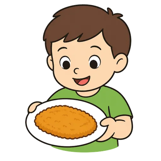 Piktogram AAC: panierowany