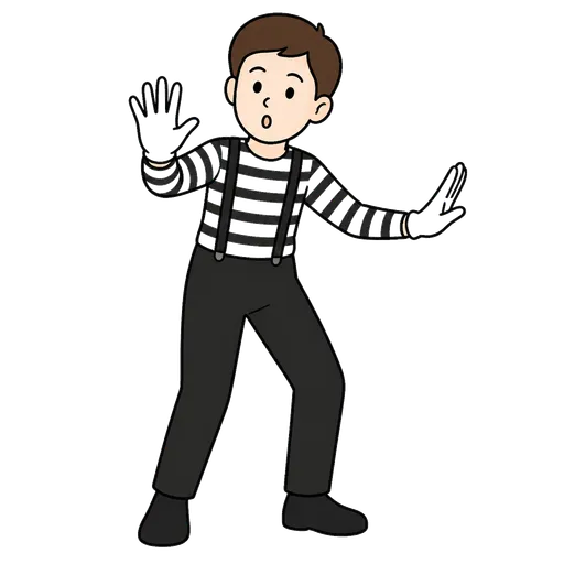 AAC pictogram: mime