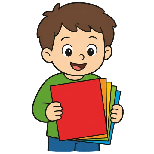 Piktogram AAK: farebný papier