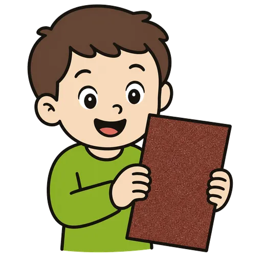 Piktogram AAC: papier ścierny