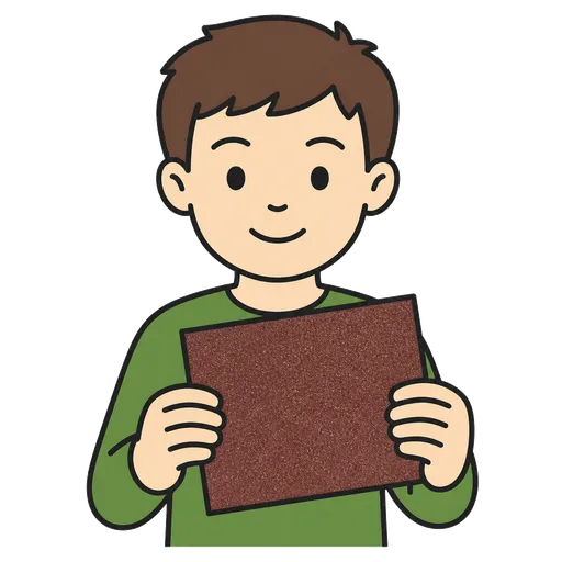 AAC-Piktogramm: Schmirgelpapier